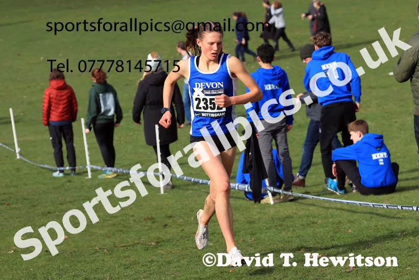 Womens Under-20s, 2024 CAU Inter Counties Cross Country Champs., Wollaton Park, Nottingham. Photo: David T. Hewitson/Sports for All Pics